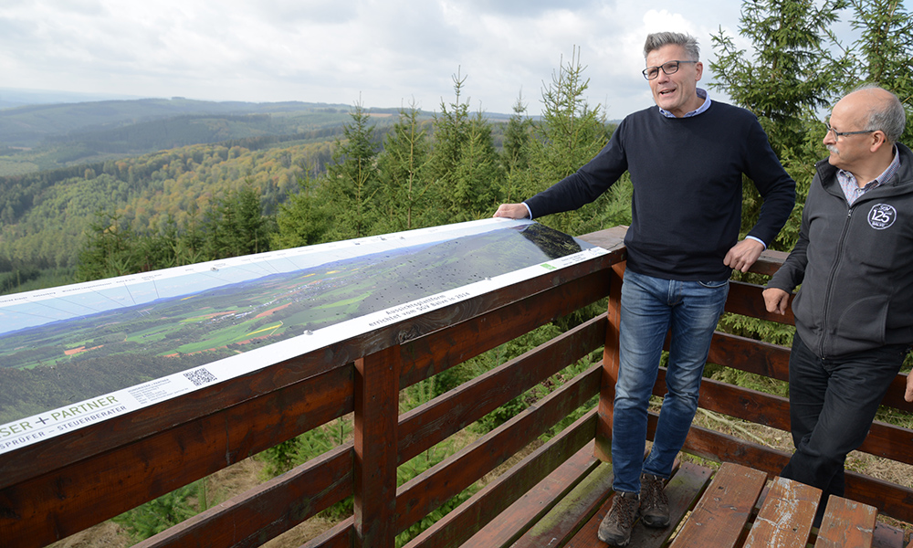 Tolle Panoramatafel im Balver Wald: „Das ist ein echter Cortina“