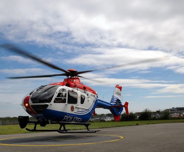 Nach Unfall geflüchtet – Polizeihubschrauber im Einsatz