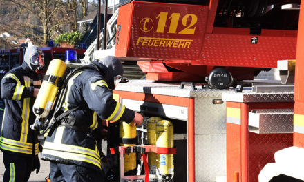 Nach Alarmierung kurzer Feuerwehreinsatz in Firma Rickmeier