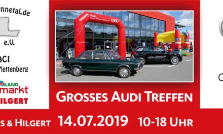 9. Audi-Treffen am 14. Juli vor Hagebaumarkt in Neuenrade