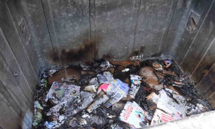 Containerbrand auf „Drostenplatz“