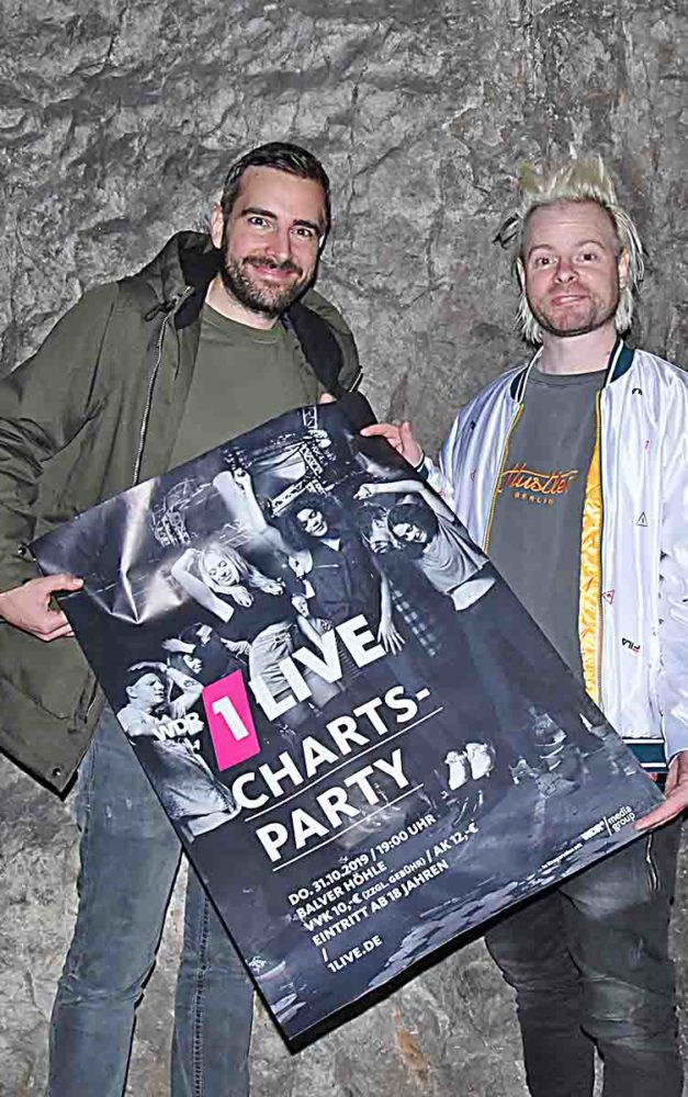 EILMELDUNG: HZ-Verlosung 1LIVE Charts-Party in Balver Höhle – Gewinner stehen fest
