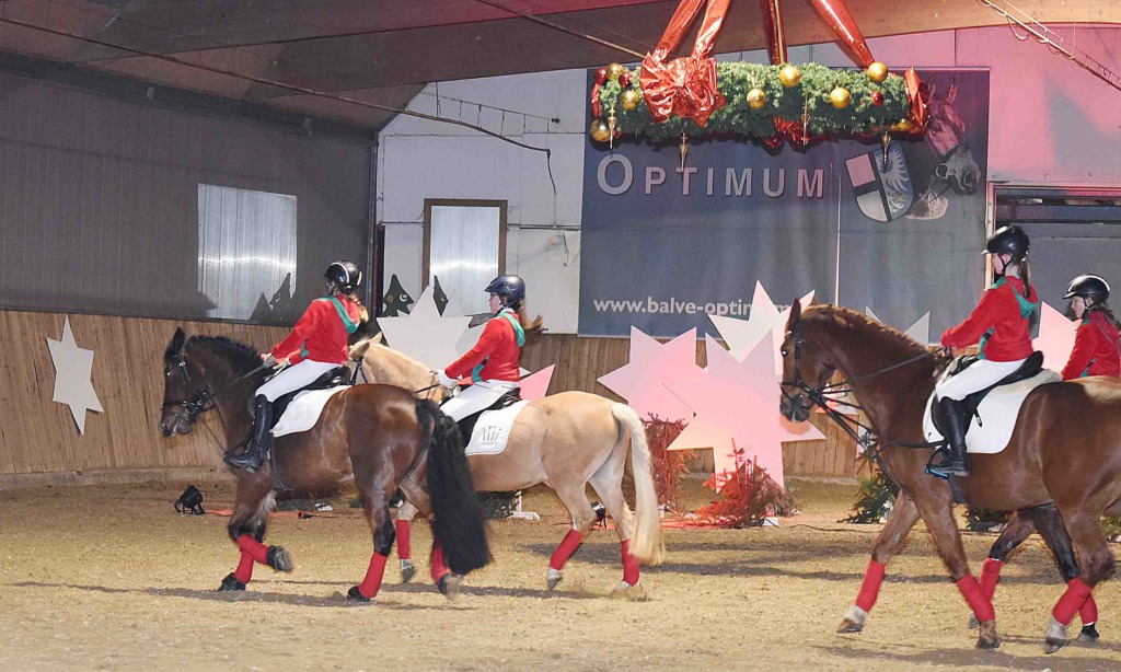 Weihnachtsfeier des Reitervereins Balve mit wunderschönen Schaubildern