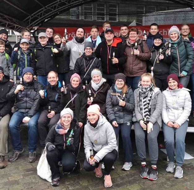 Musikverein Beckum nahm mit großem Aufgebot am Silvesterlauf teil – Jetzt wird gefeiert