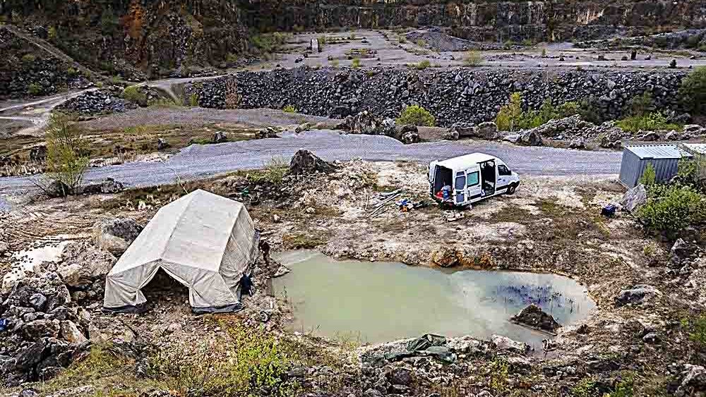 Führung zur Fossilien-Grabstelle