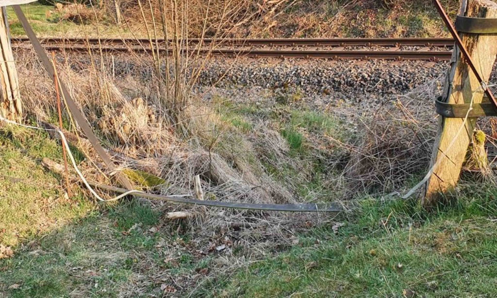 Entsetzen in der Amecke – Weidezäune an der Bahnlinie durchtrennt