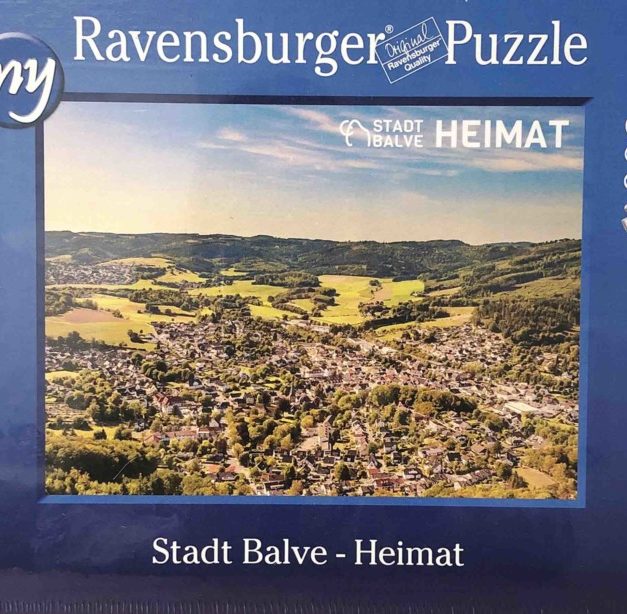 Stadt Balve als Puzzle – Verkauf im Innenstadtbüro