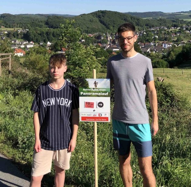 Fleißige Helfer haben Panoramalauf-Strecke ausgeschildert