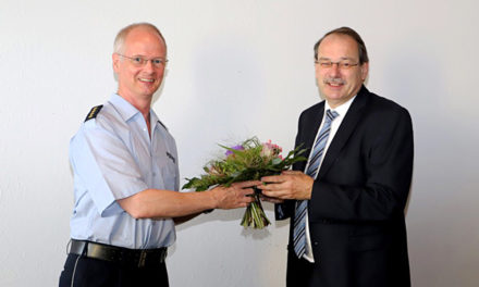 WACHWECHSEL: Manfred Kurzawe lenkt jetzt die Geschicke der Kreispolizeibehörde