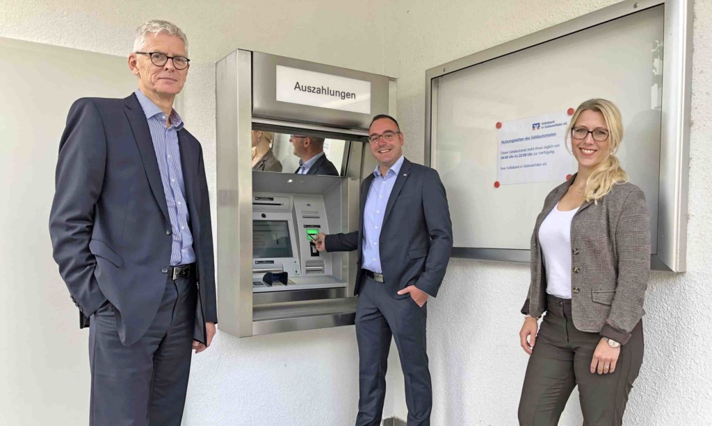 Nach fast einem Jahr steht Volksbank-Geldautomat in Ex-Filiale