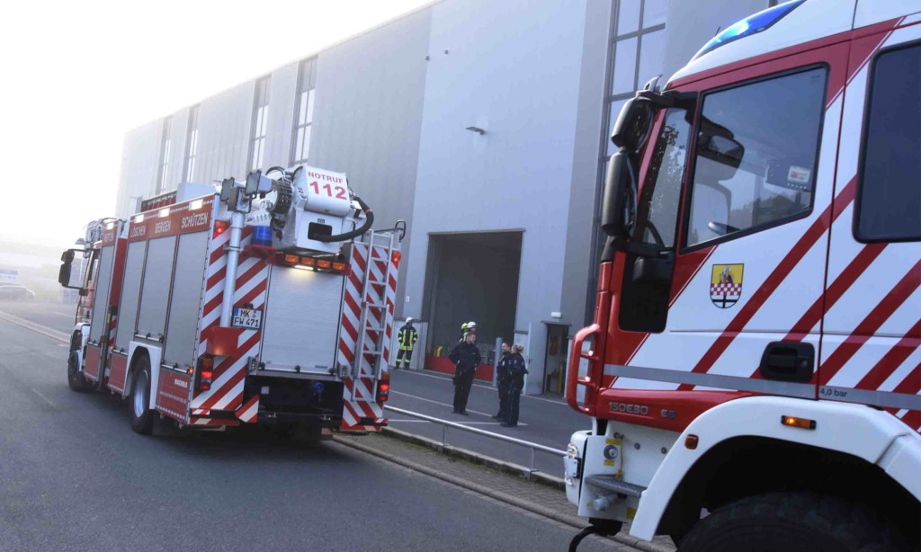 Feuer in der Firma Muschert & Gierse