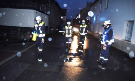 EILMELDUNG: Feuerwehr freut sich bei Beseitigung der Dieselspur über die Unterstützung vom Himmel