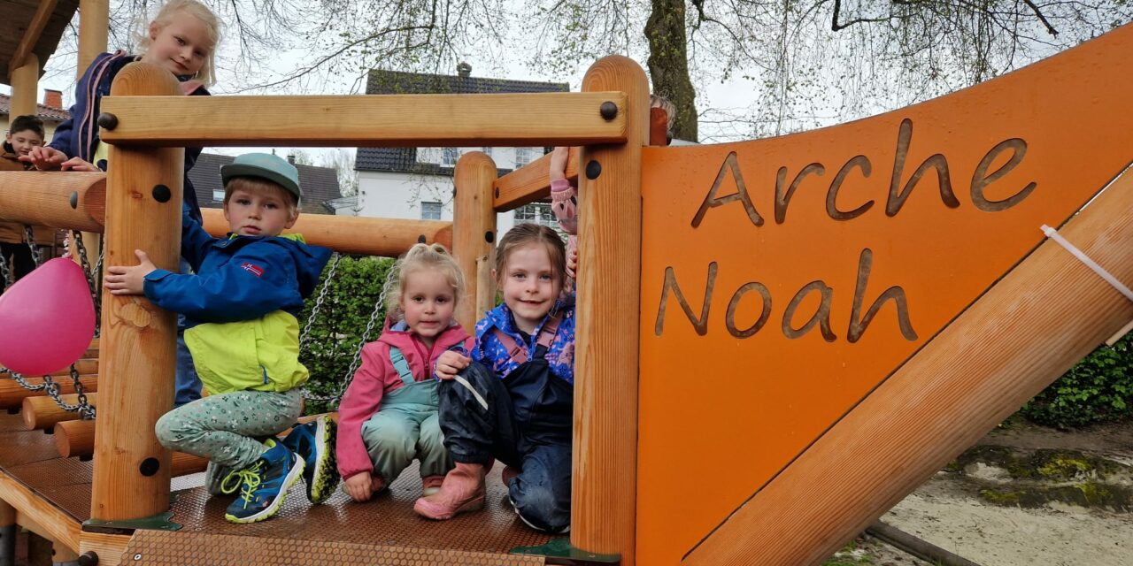 Neues Klettergerüst erfreut die Arche-Noah-Kinder