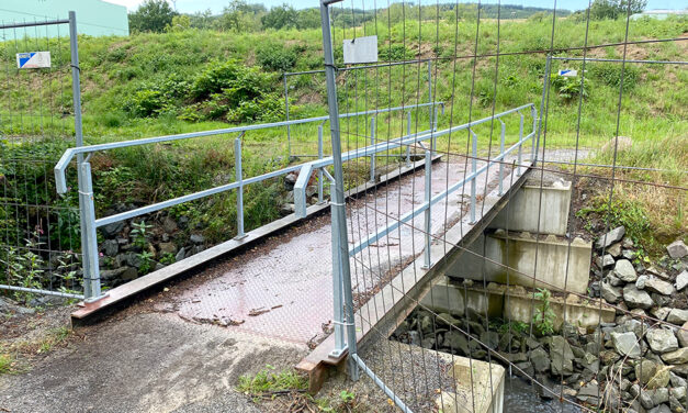 Neue Brücke über die Hönne