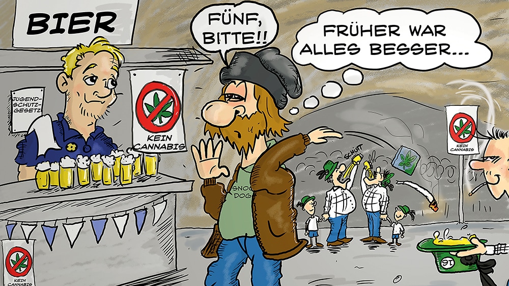 Schützen werden in der  Höhle kein Cannabis dulden