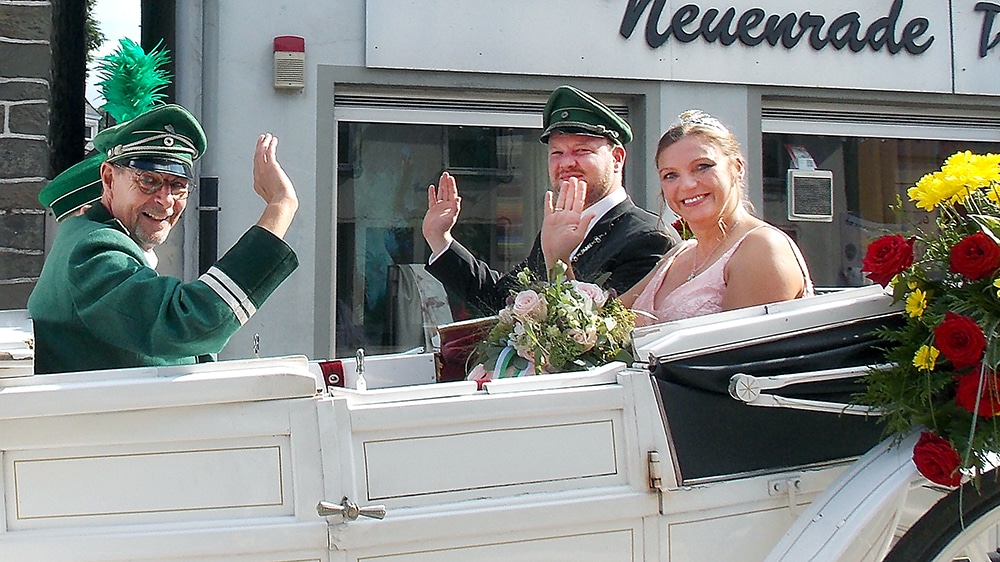 Strahlender Sonnenschein beim Festzug