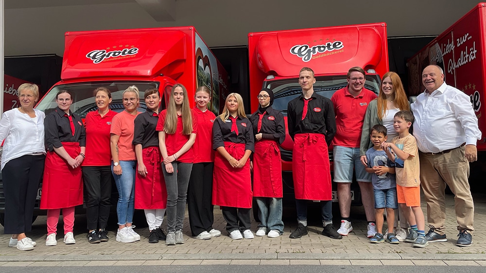 Bei der Goldbäckerei hieß es: Willkommen im Team