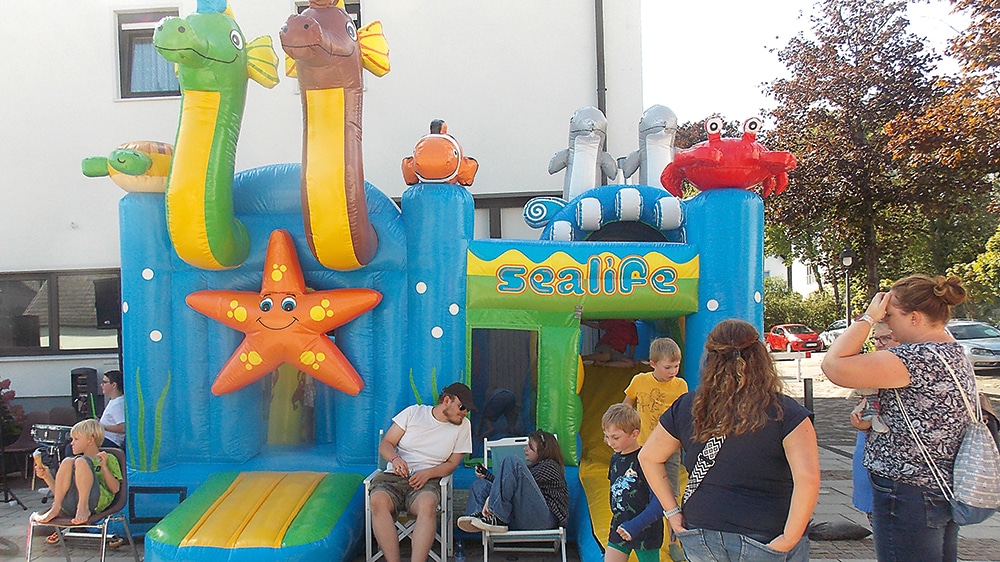 Bei „Hennes hüpft“ hatten die Kinder einen Riesenspaß