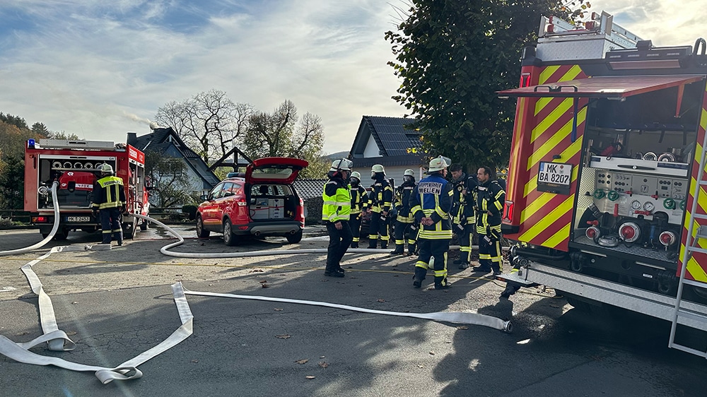 Holzofen stand in Flammen und verursachte viel Qualm