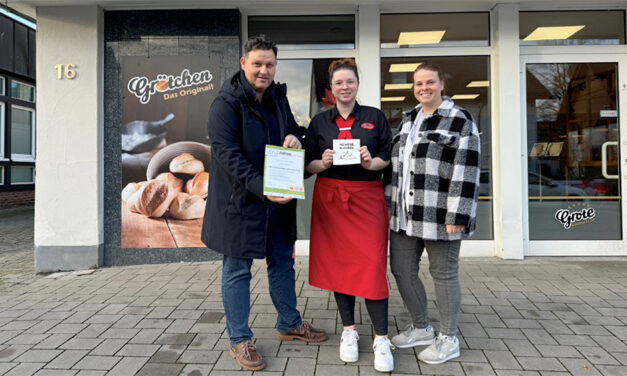 Goldbäckerei Grote hat „Fahrradfreundliche Gastronomie“