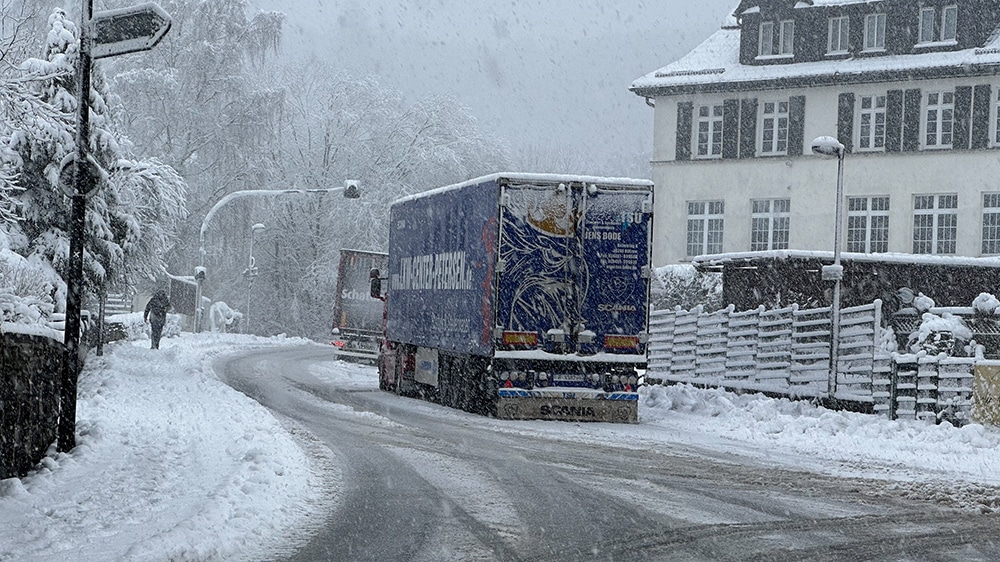 Verkehrschaos an den Steigungen im Stadtgebiet