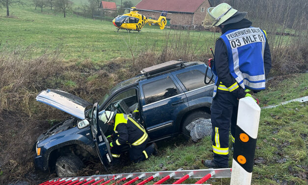 Schwerstverletzter nach Verkehrsunfall in der Grübeck