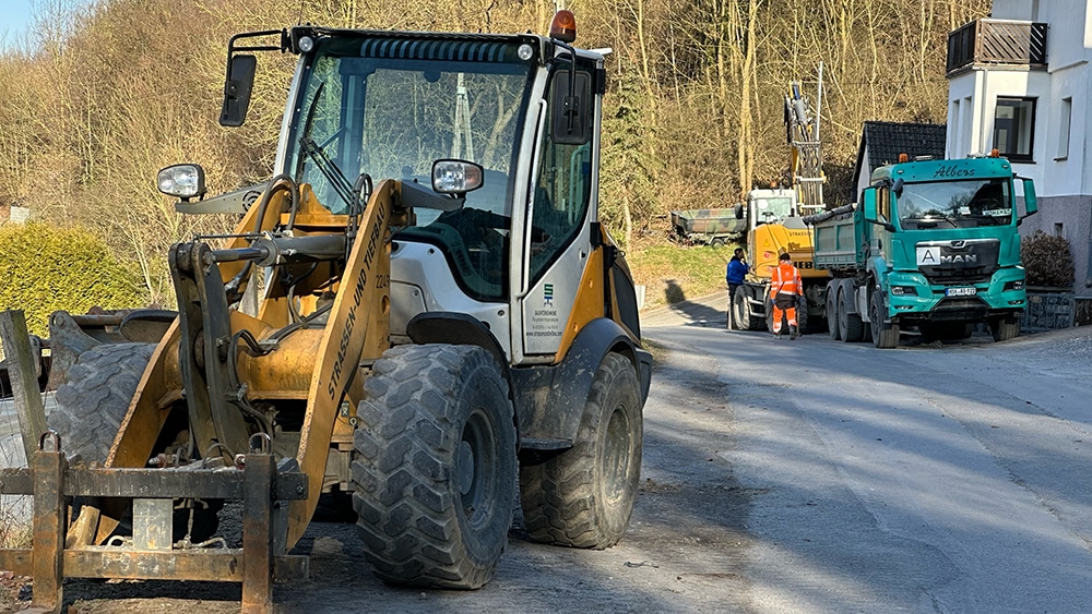 Bauarbeiten Am Kar in Volkringhausen haben begonnen