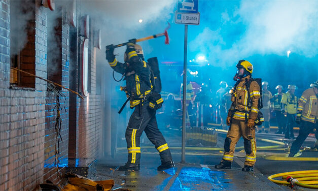 „MANV5“ nach Brand in einem Restaurant