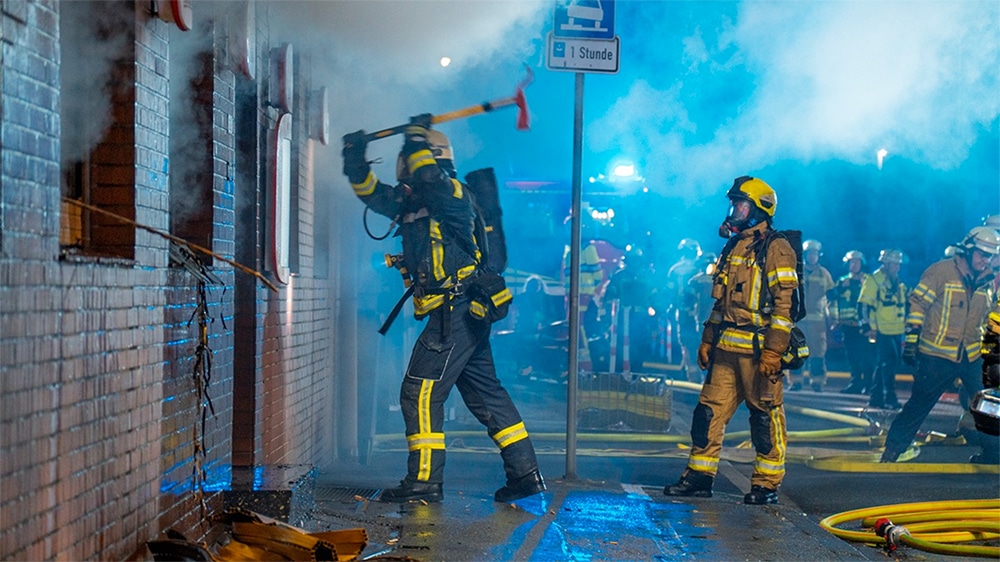 „MANV5“ nach Brand in einem Restaurant