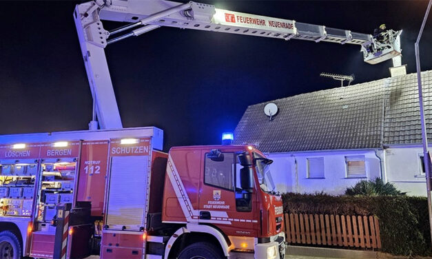 Feuerwehr musste Wand öffnen