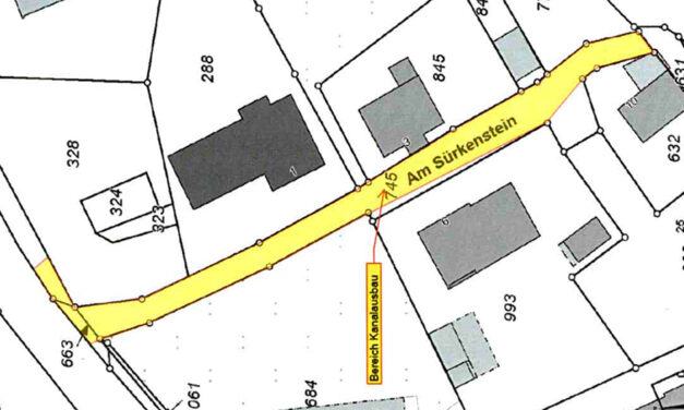 Am Sürkenstein beginnen Kanalbauarbeiten