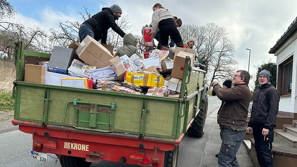 Eisborner Schützen sammelten Altpapier