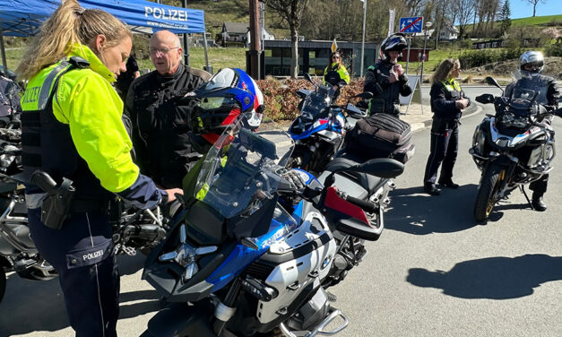 Biker ließen sich beim Ausflug gerne anhalten