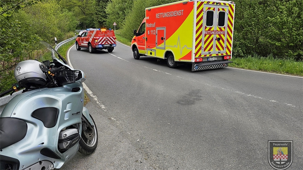 Feuerwehr zu Kradunfall gerufen