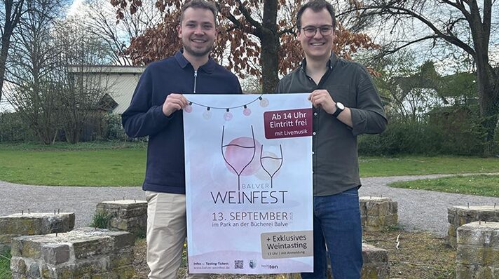 1. Weinfest startet am Bücherei-Park