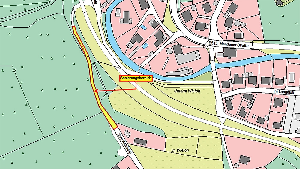 „Zum Kehlberg“ ab morgen früh gesperrt