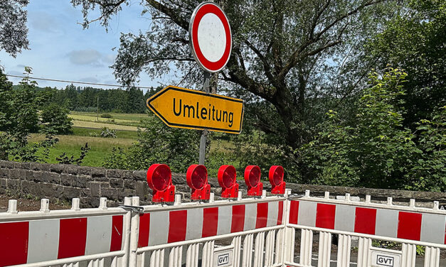 Vollsperrung der B515 Hönnetal am 11. Oktober