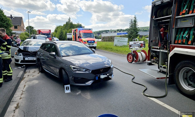 Leicht Verletzter bei Auffahrunfall