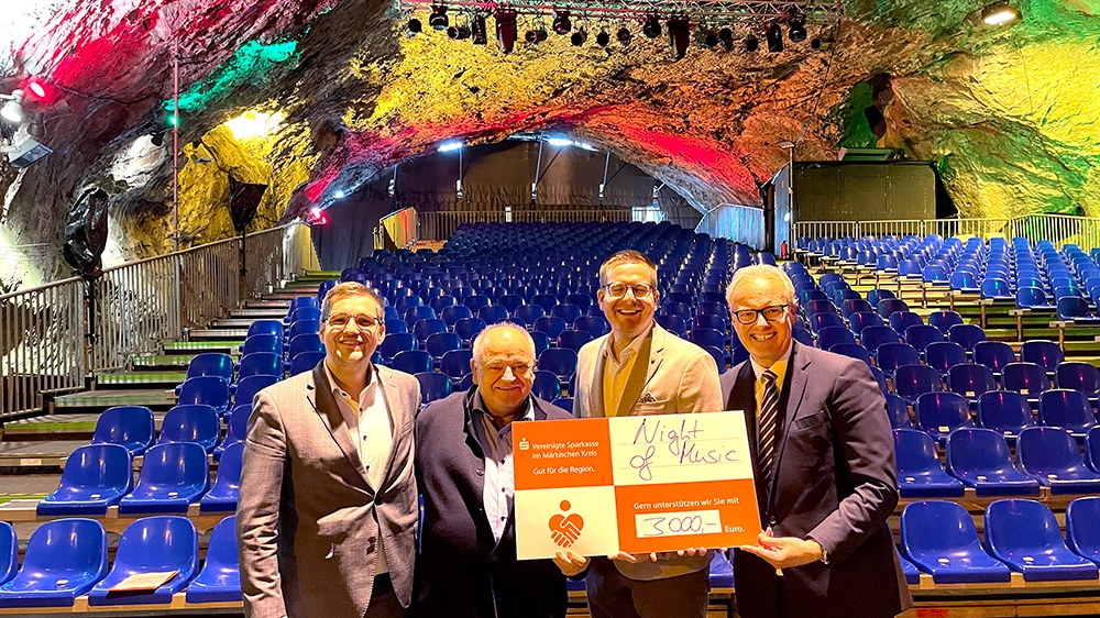 Sparkasse unterstützt „Night of Music 2025“ mit 3.000 Euro