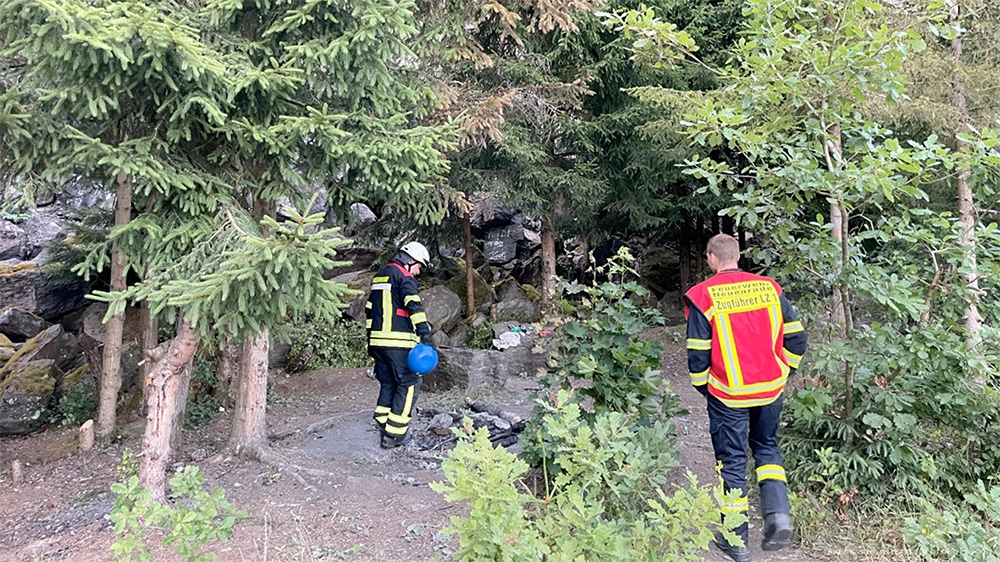 Feuerwehr sehr erzürnt über Einsatz im Steinbruch