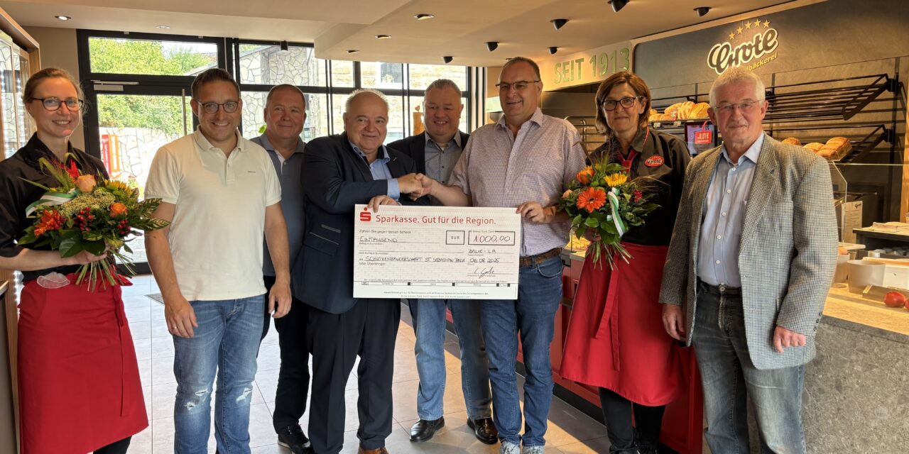 Schützenbruder Charly Grote erhöht Zopf-Spenden