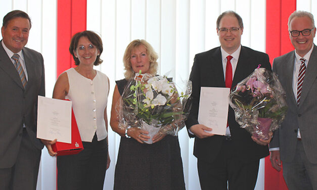 Drei Jubiläen in der Sparkasse