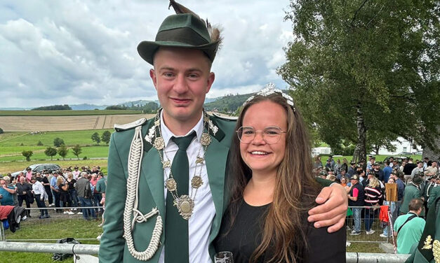 Felix Reck holte mit dem 114. Schuss den Vogel herunter
