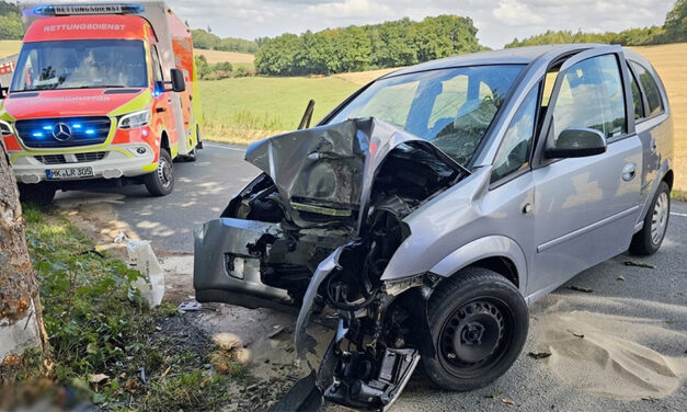 Zwei Verletzte bei Unfall auf Oberhofstraße