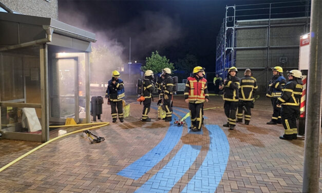 Hallenbad nach Brand vorerst gesperrt