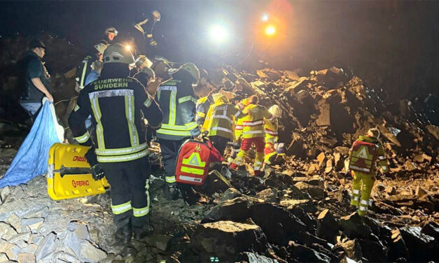 Sechs Meter tief im Steinbruch abgestürzt