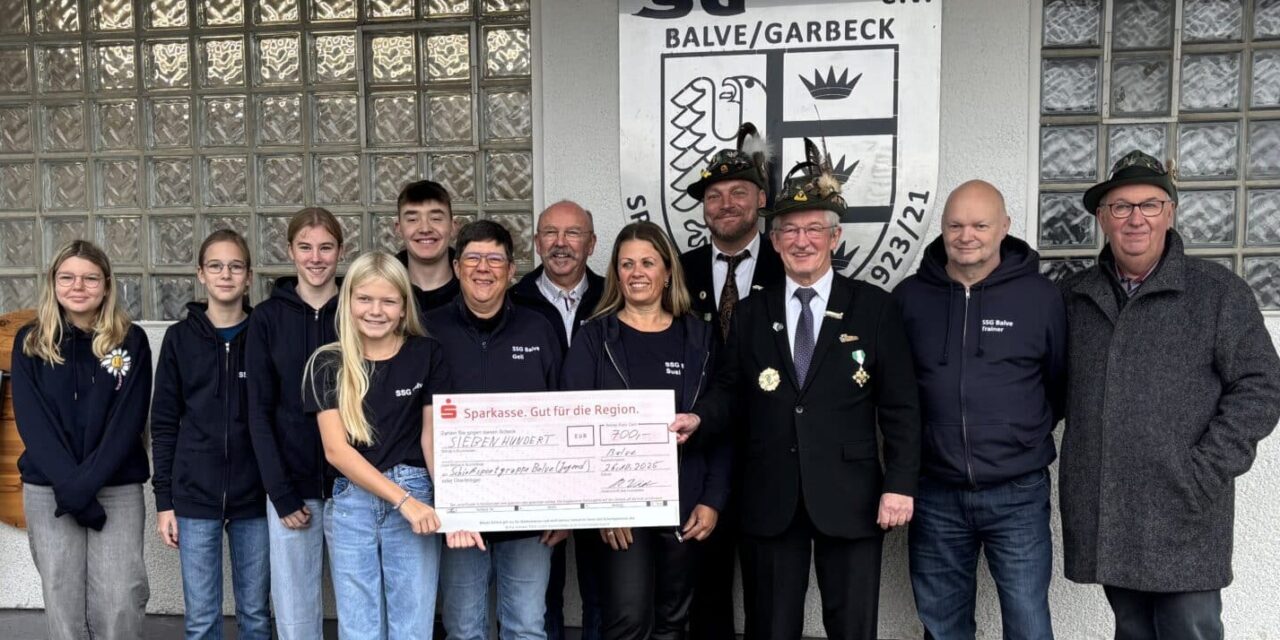 Großzügige Spende der Schützen an die Jugend