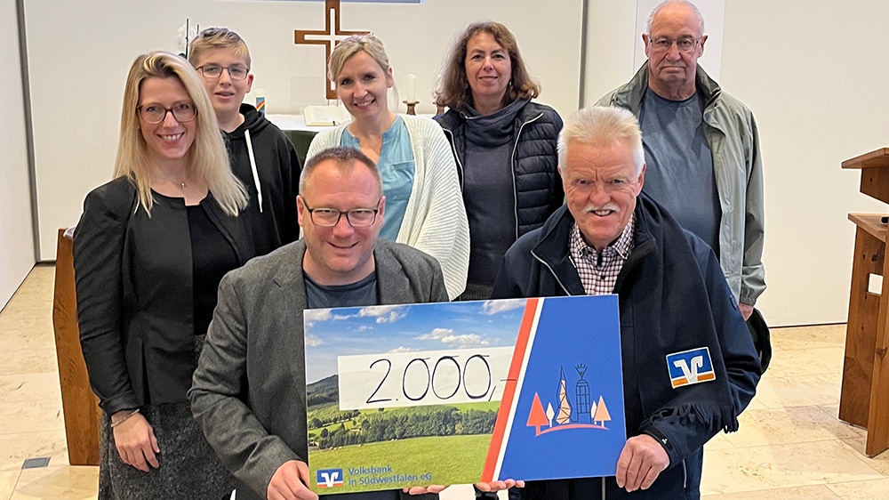 Volksbank unterstützt Gemeindefahrt nach Baltrum