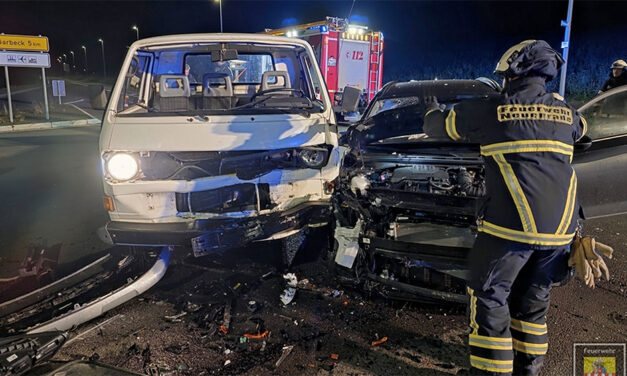 Wieder schwerer Unfall am Abzweig Hüttenweg