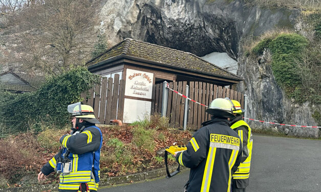 Explosionsgefahr in der Balver Höhle